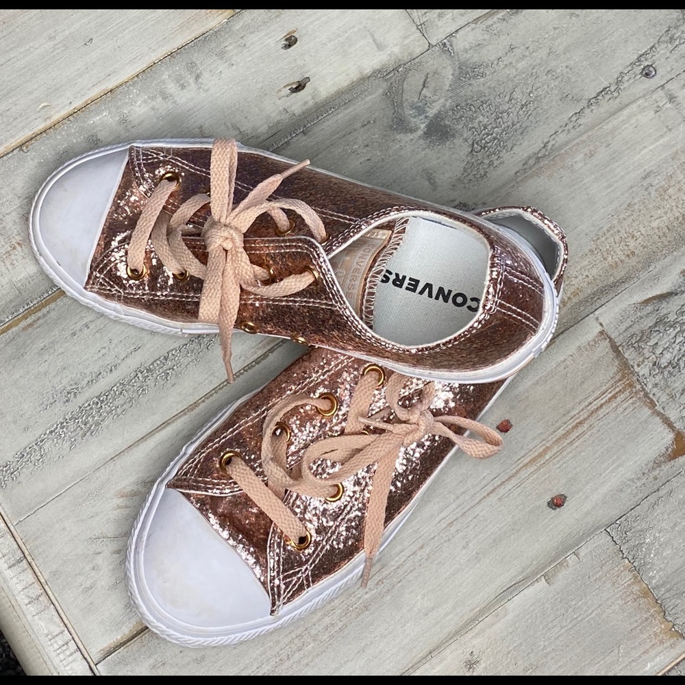 Rose Gold Converse. Worn Twice